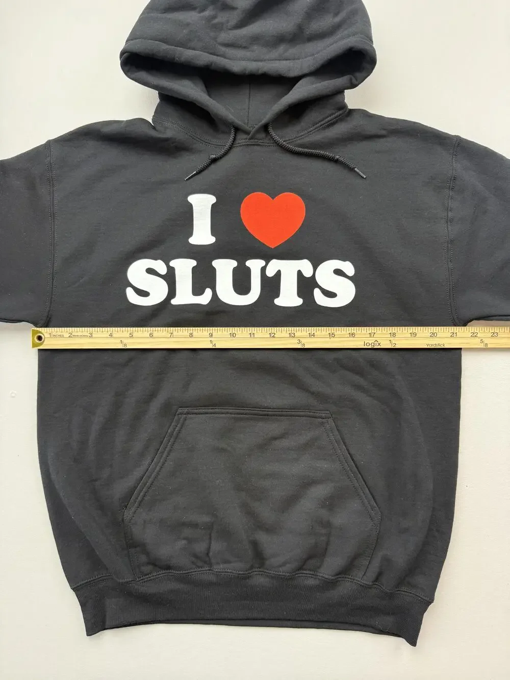 Danny Duncan Hoodie Sweatshirt Mens Medium Black Pullover Fleece I Heart Sluts